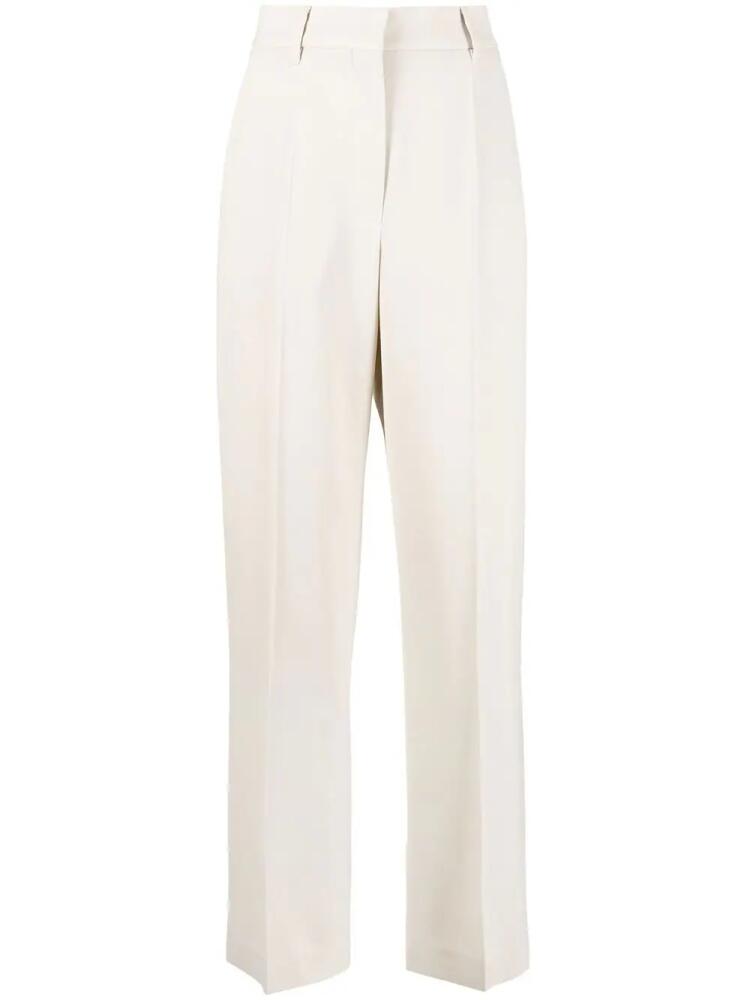 Brunello Cucinelli high-rise straight-leg trousers - Neutrals Cover