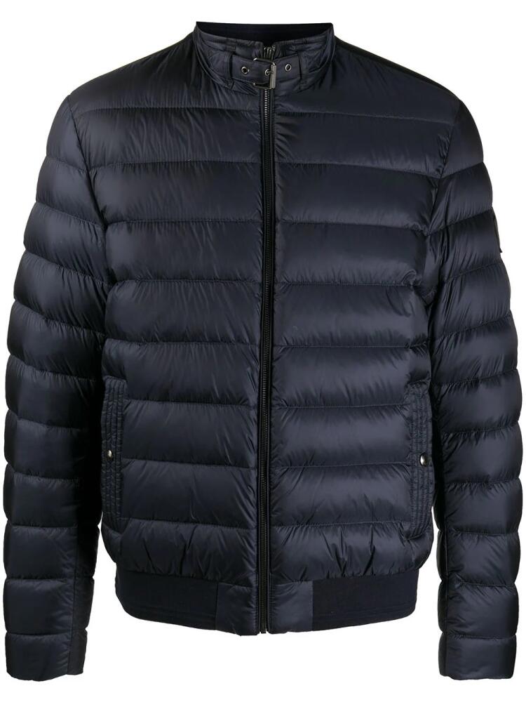 Belstaff padded zip-up down jacket - Blue Cover