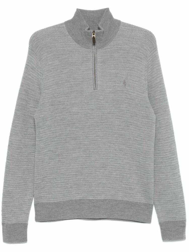 Polo Ralph Lauren waffle-knit sweater - Grey Cover