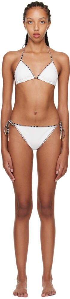 Burberry White Mata Bikini Cover