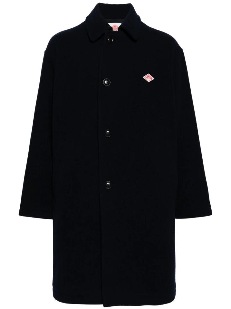 Danton single-breasted coat - Blue Cover