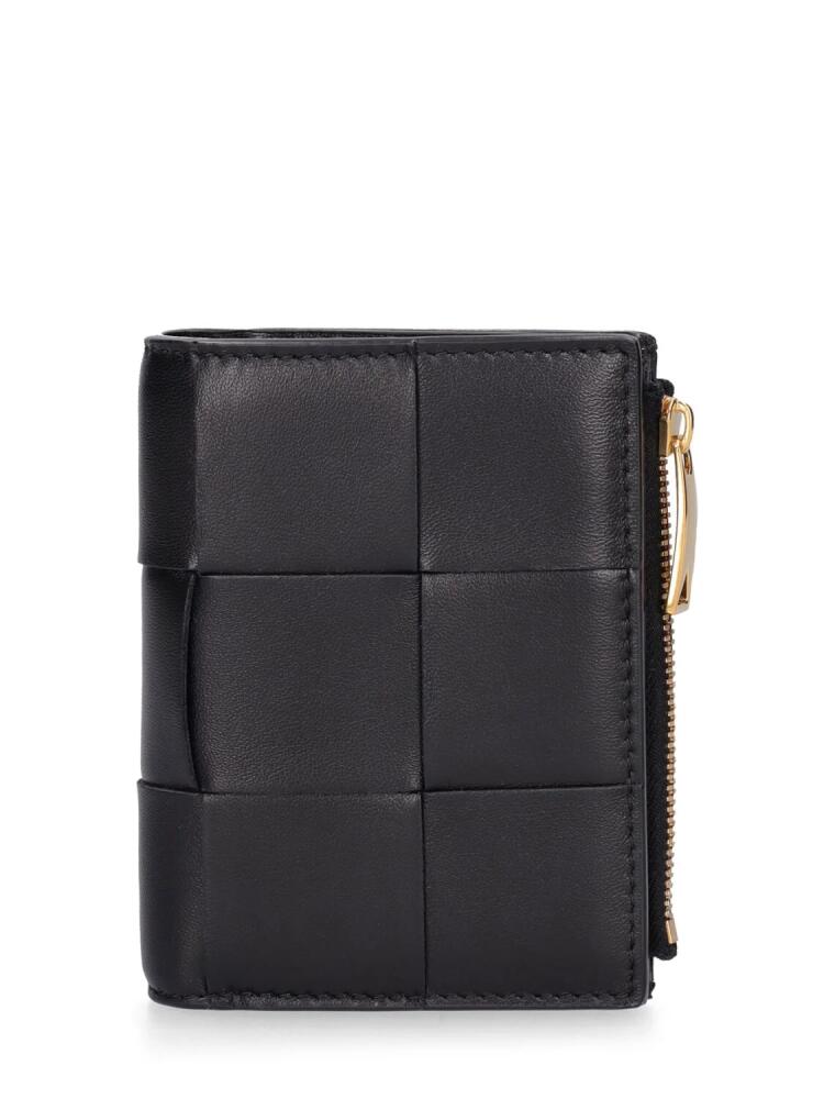 BOTTEGA VENETA Small Leather Bi-fold Zip Wallet Cover