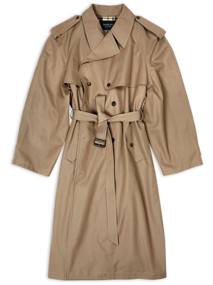 Balenciaga belted trench coat - Neutrals Cover