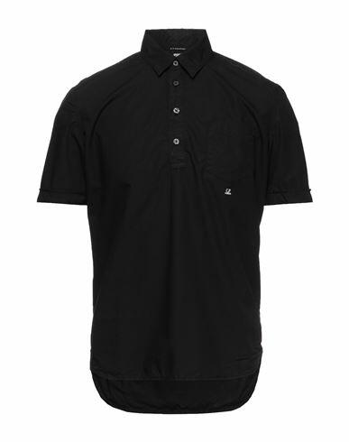 C. p. Company Man Shirt Black Cotton Cover