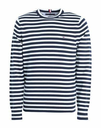 Tommy Hilfiger Man Sweater Midnight blue Cotton, Polyester Cover