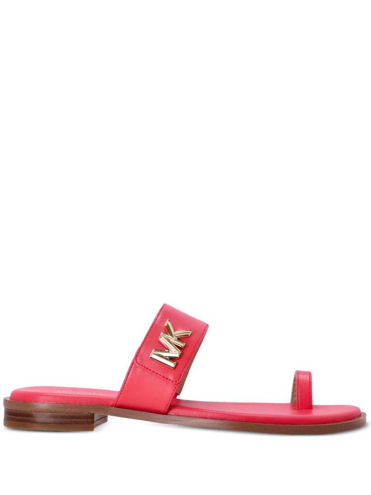 Michael Michael Kors logo-plaque flat sandals - Pink Cover