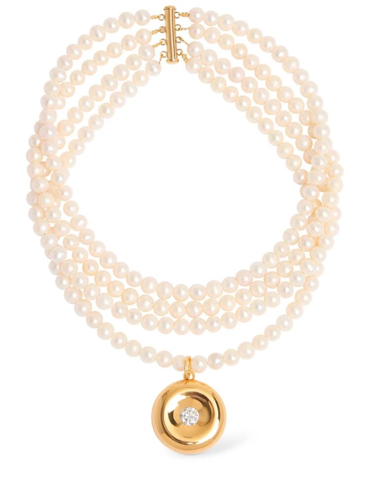 TIMELESS PEARLY Pearl & Crystal Necklace Cover