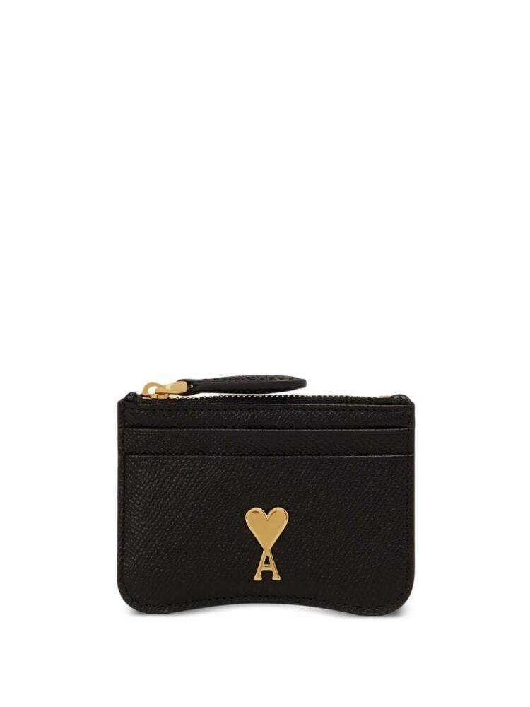 AMI Paris Paris Paris zipped card holder - Black Cover