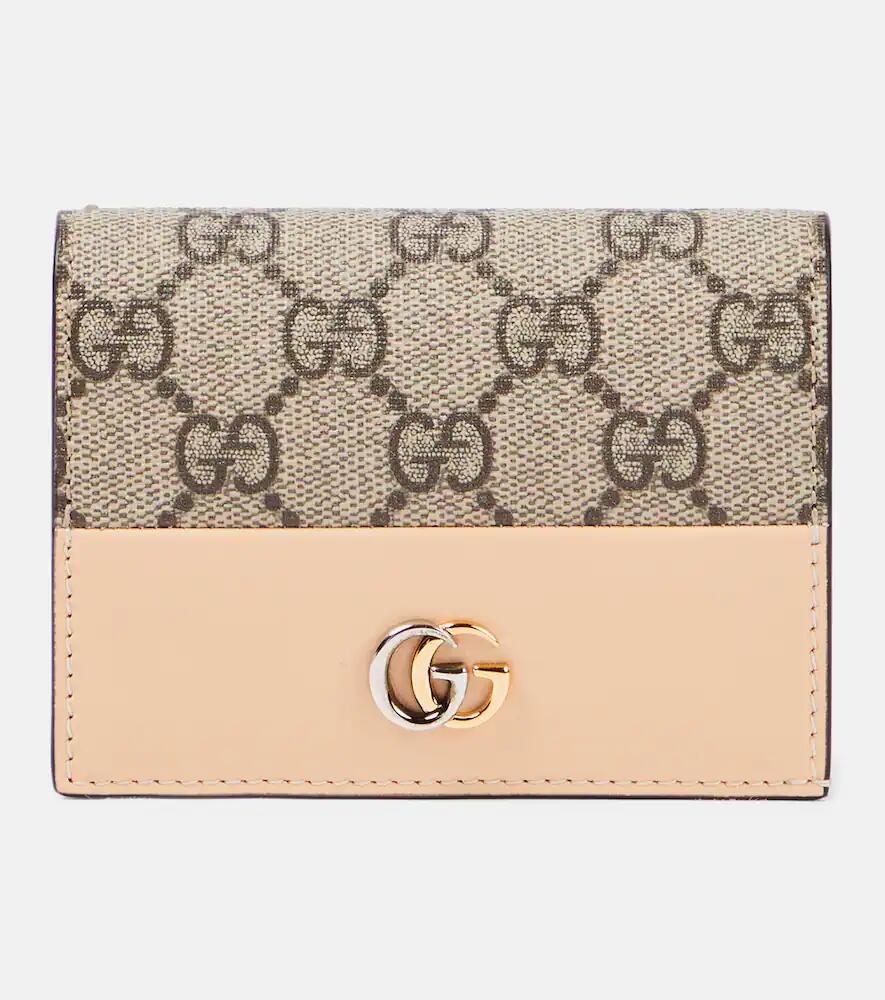 Gucci GG Marmont leather-trimmed cardholder Cover