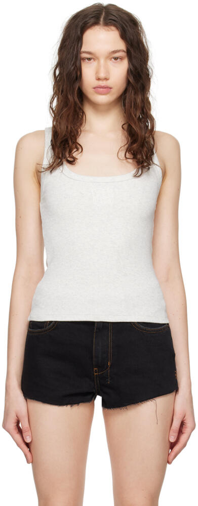 Ksubi Off-White Stacked Origin Tank Top Cover