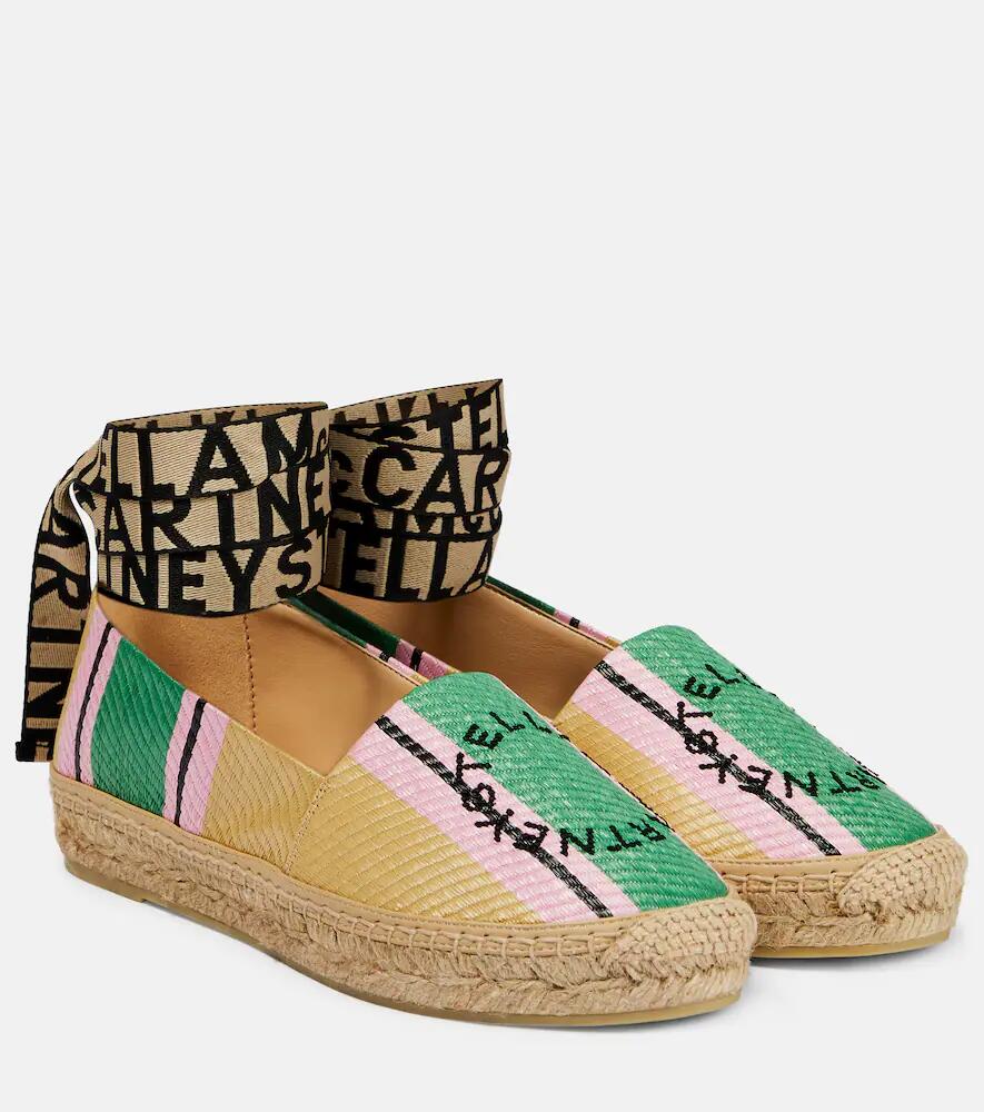 Stella McCartney Gaia logo striped espadrilles Cover