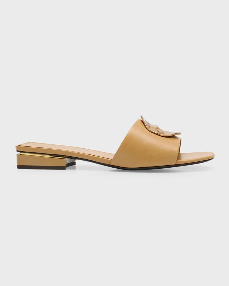 Tory Burch Patos Disc Leather Slide Sandals Cover