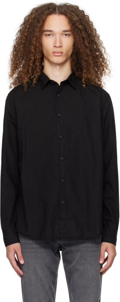 Sunspel Black Lightweight Shirt Cover