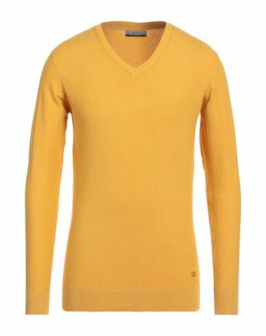 Yes Zee By Essenza Man Sweater Ocher Viscose, Nylon Cover