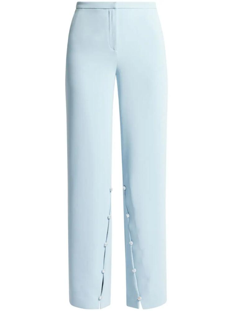 Stine Goya recycled-polyester straight-leg trousers - Blue Cover