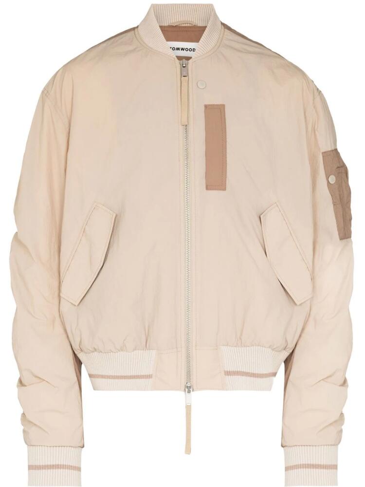 Tom Wood Purth bomber jacket - Neutrals Cover