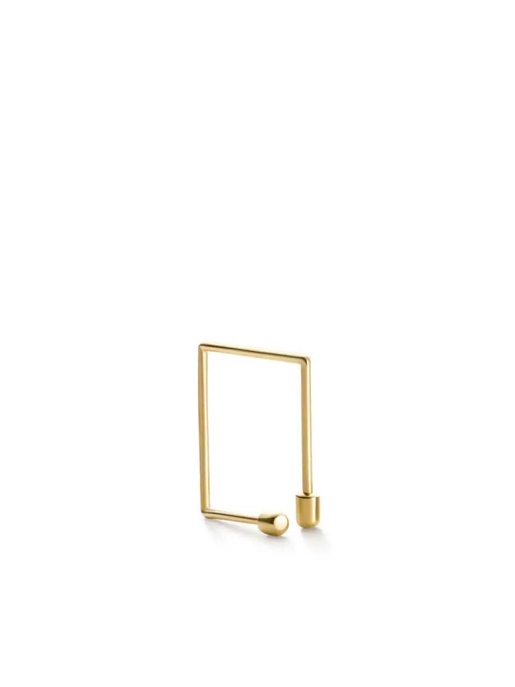 Shihara 18kt yellow gold Twist Square 02 single earring Cover