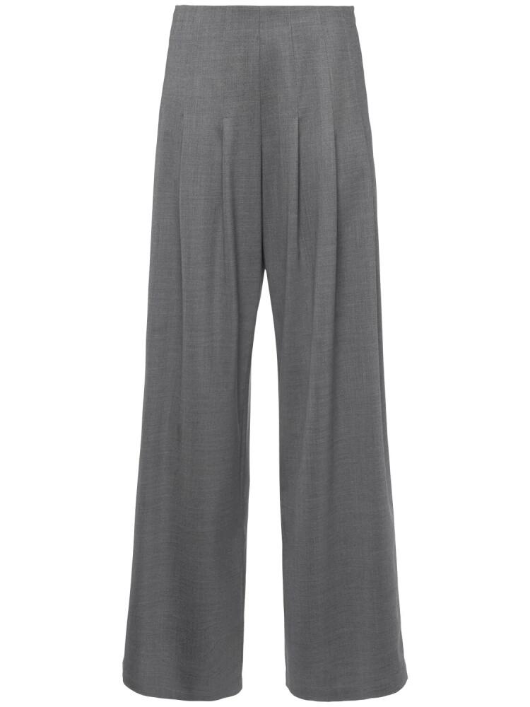 GIUSEPPE DI MORABITO Stretch Wool Wide Pants Cover