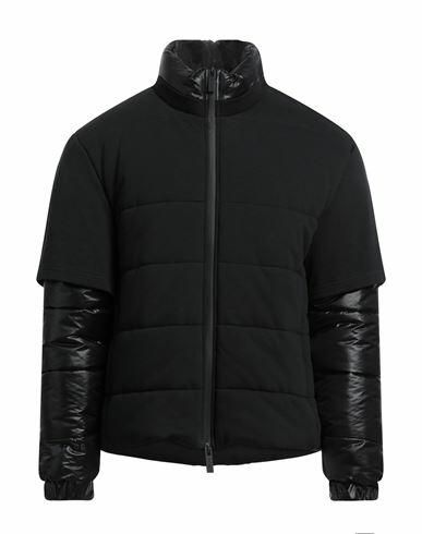 44 Label Group Man Puffer Black Polyamide, Cotton Cover