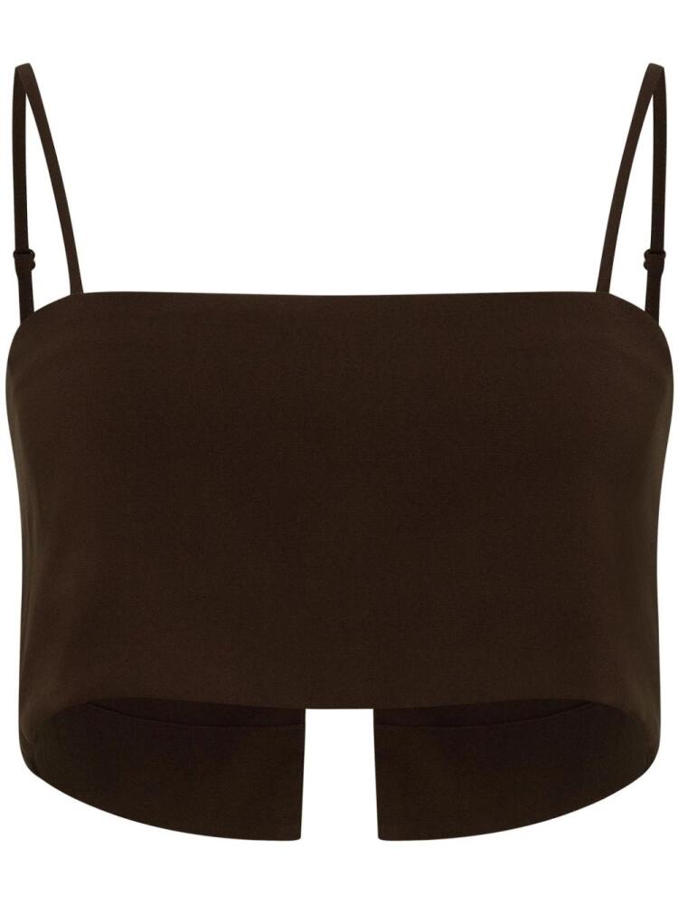 AZEEZA Walton crop top - Brown Cover