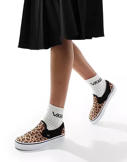 Vans Classic Slip-On sneakers in leopard print-Multi Cover