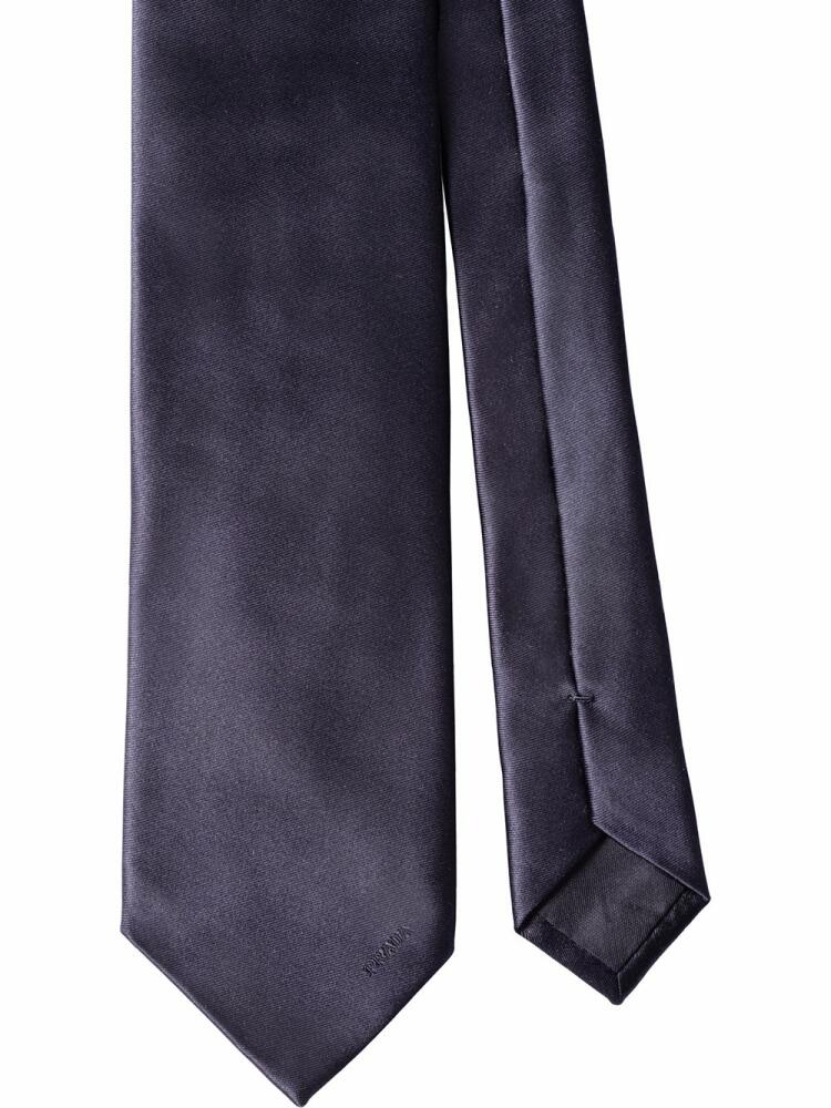 Prada classic satin tie - Blue Cover