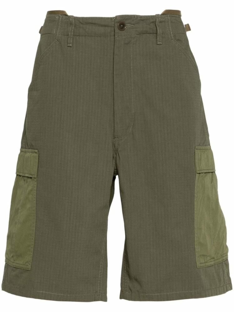 Nanamica ripstop cargo shorts - Green Cover