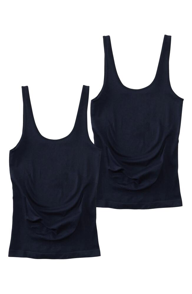 Ingrid & Isabel 2-Pack Belly Support Camisoles in Black Cover