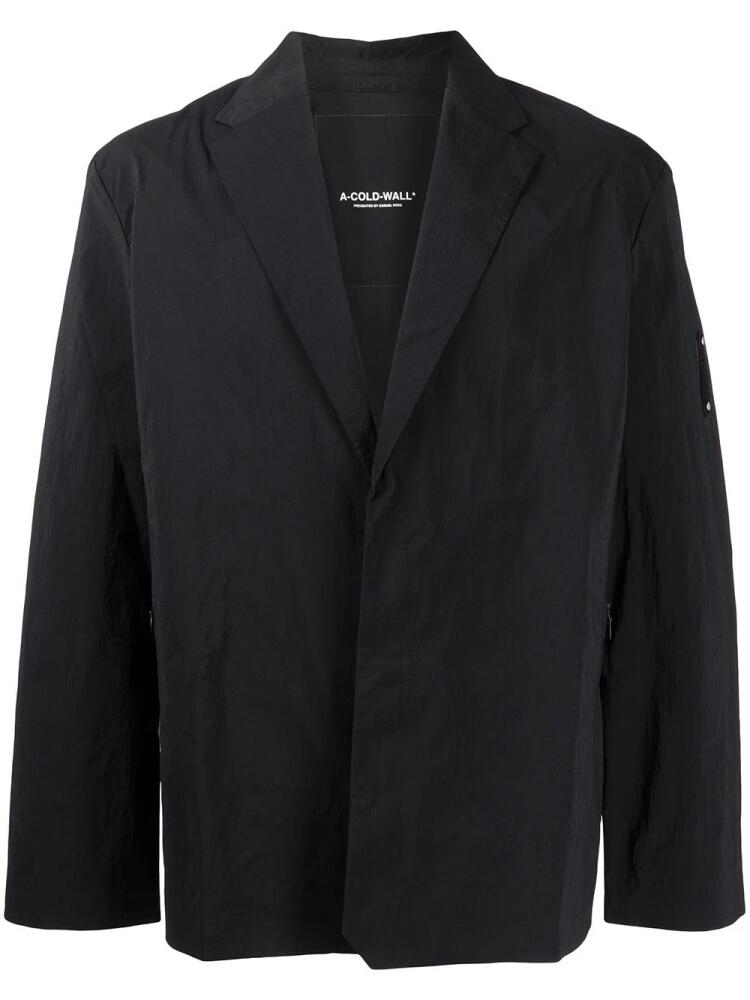 A-COLD-WALL* Tech single-breasted blazer - Black Cover