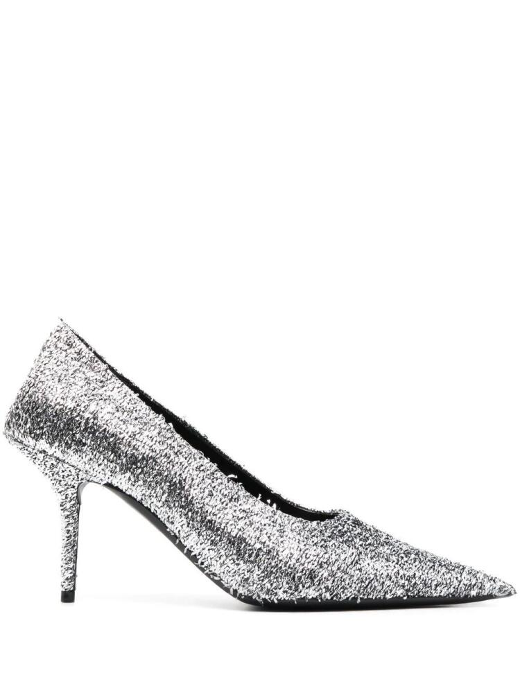 Balenciaga Square Knife metallic 80mm pumps - Grey Cover