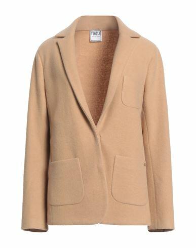 Fedeli Woman Blazer Camel Cashmere Cover