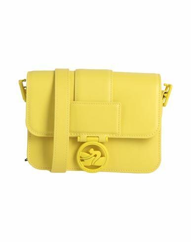 Longchamp Woman Cross-body bag Yellow Leather Cover