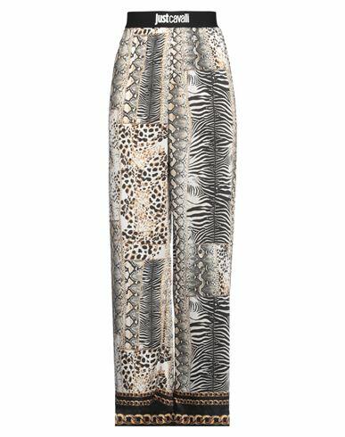 Just Cavalli Woman Pants Ivory Polyester Cover