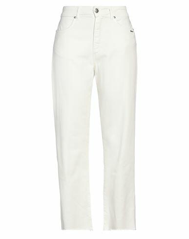 Berna Woman Pants White Cotton Cover