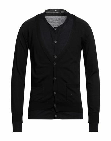 Daniele Alessandrini Man Cardigan Midnight blue Wool Cover