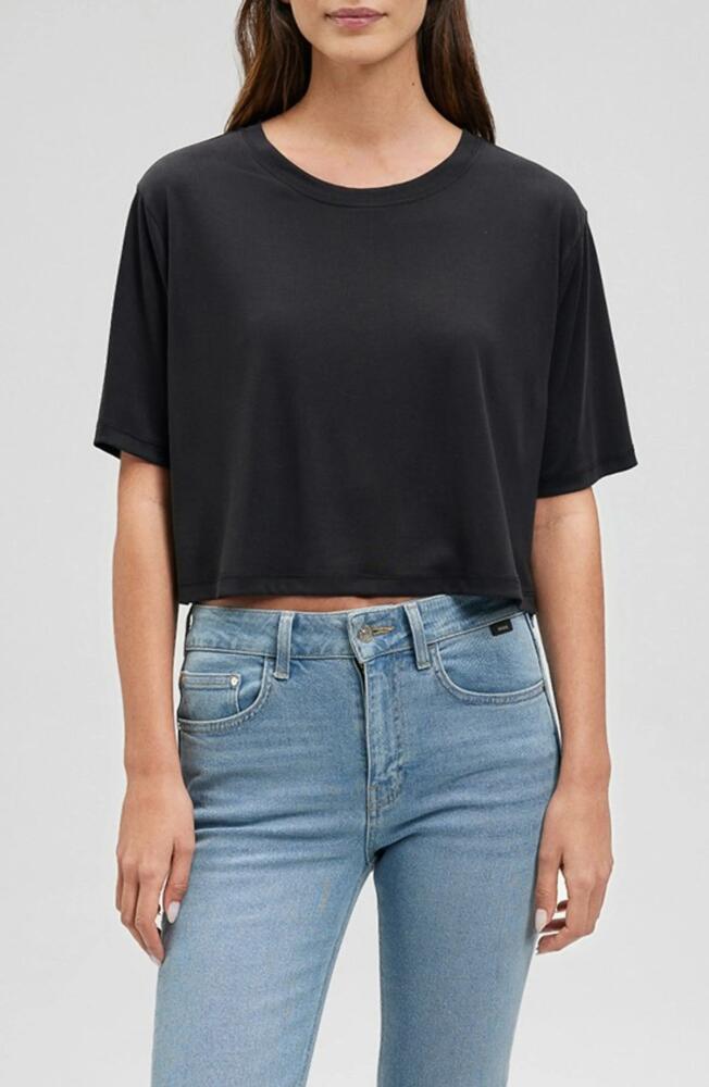 Mavi Jeans Crop T-Shirt in Black Cover