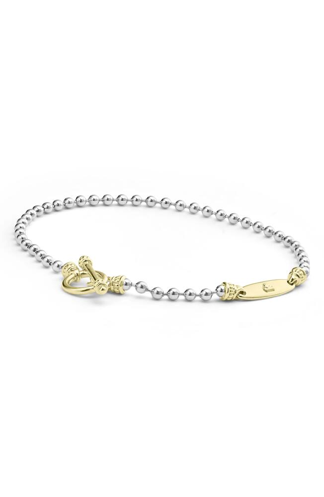 LAGOS Signature Caviar Ball Chain Bracelet in Gold Cover