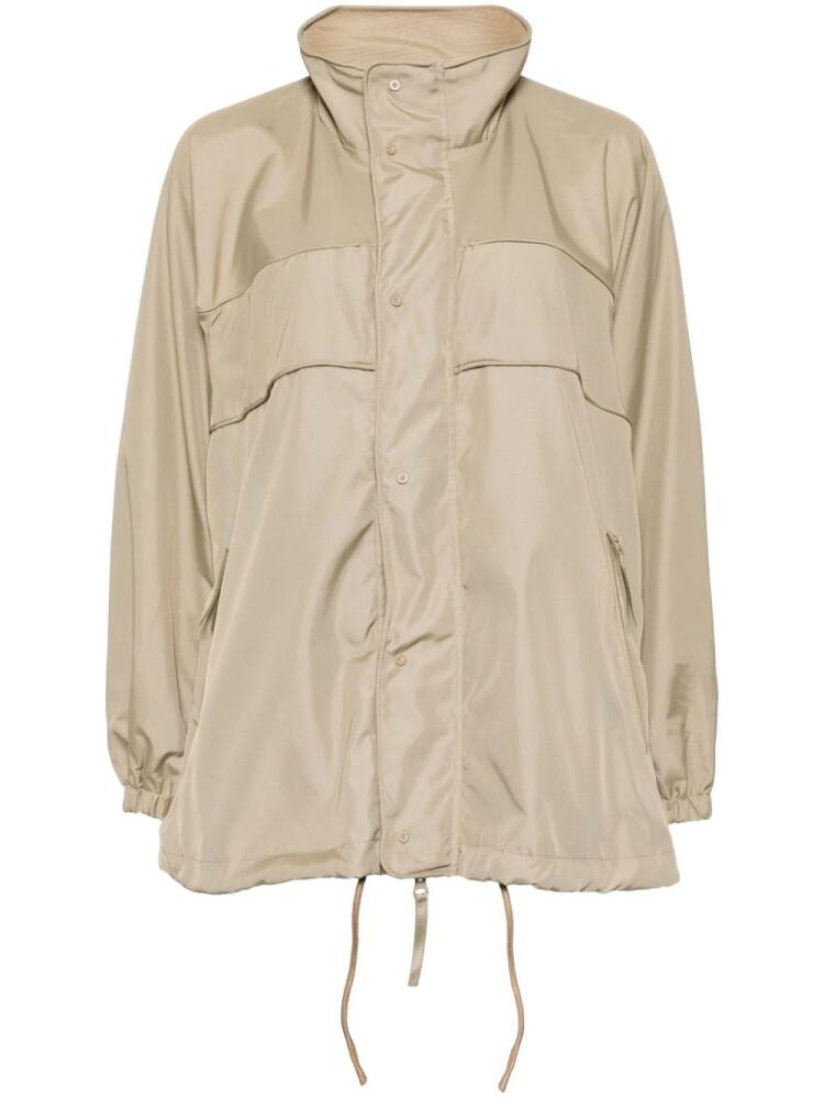 JNBY high-neck oversize jacket - Neutrals Cover