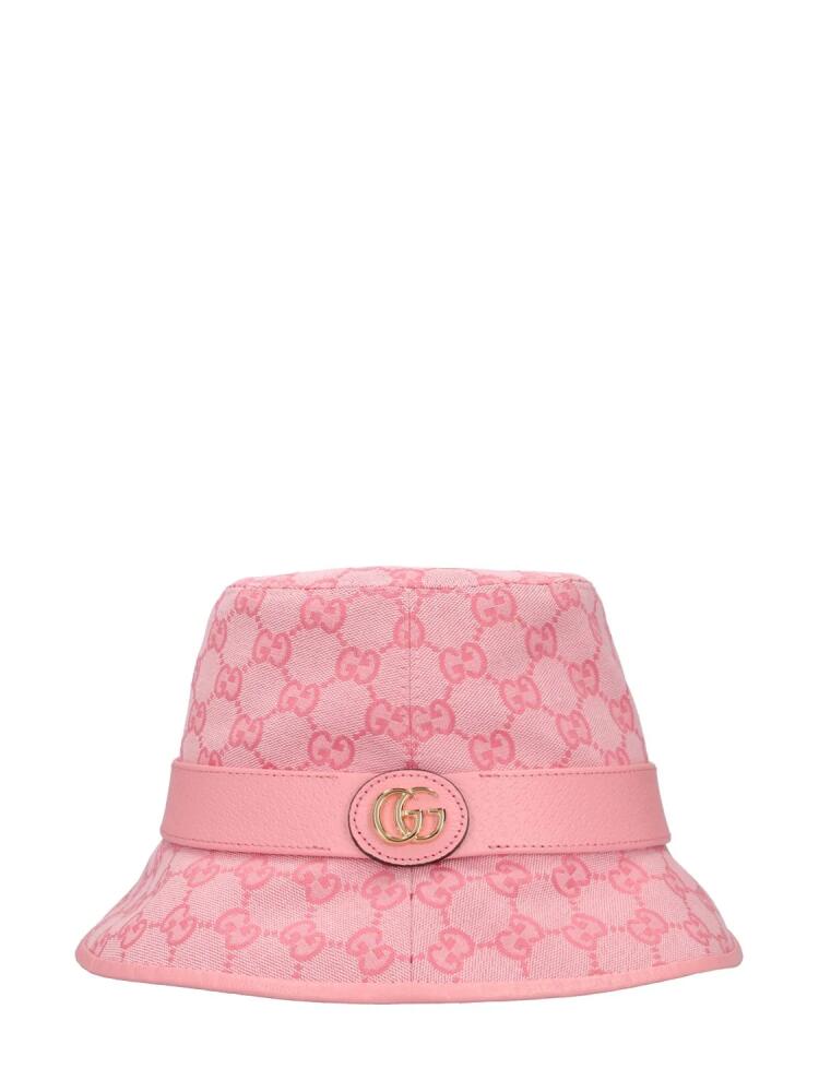 GUCCI Gg Jago Cotton Blend Canvas Bucket Hat Cover