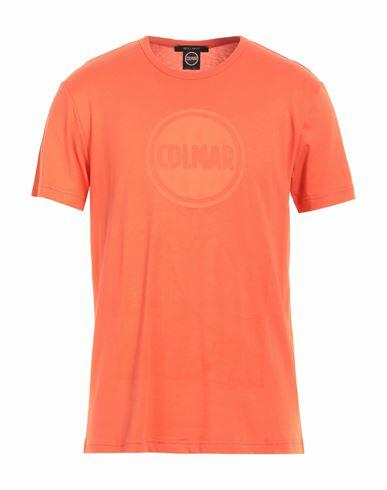 Colmar Man T-shirt Orange Cotton Cover