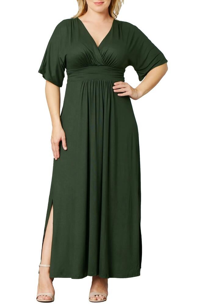 Kiyonna Vienna Maxi Dress in Matcha Green Tea Cover