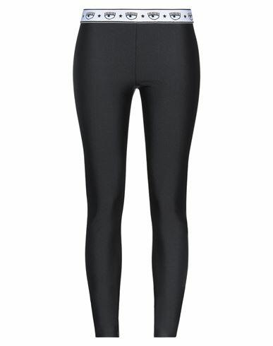 Chiara Ferragni Woman Leggings Black Polyamide, Elastane Cover