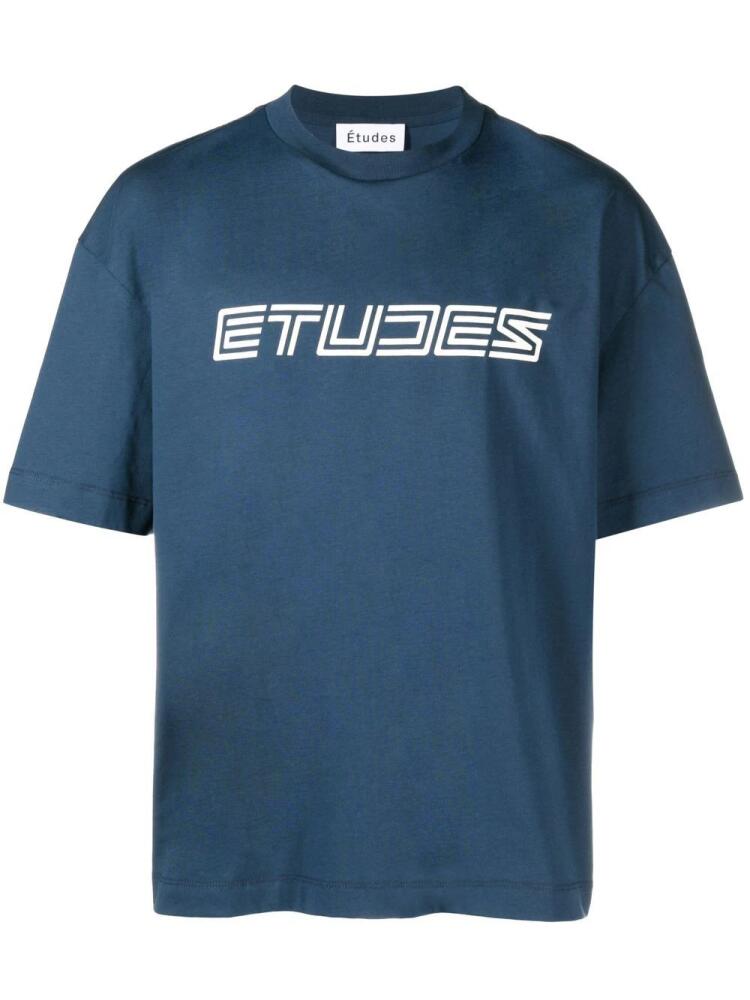 Etudes Railway Spirit organic cotton T-shirt - Blue Cover