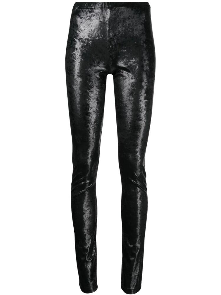 Junya Watanabe mid-rise high-shiny leggings - Black Cover