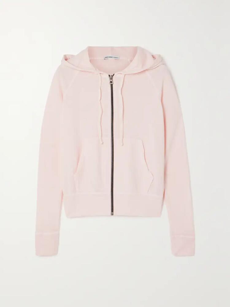 James Perse - Cotton-terry Hoodie - Pink Cover