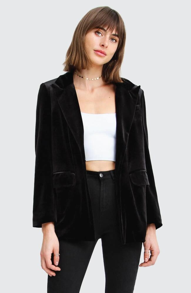 Belle & Bloom Eternity Velvet Blazer in Black Cover