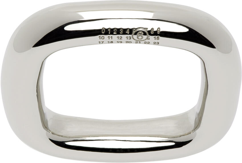 MM6 Maison Margiela Silver Tubing Ring Cover