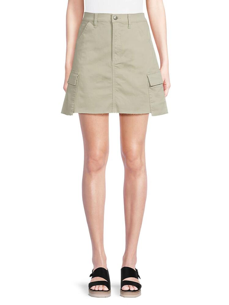 Joe's Jeans Women's A Line Denim Cargo Skirt - Desert Sage Cover