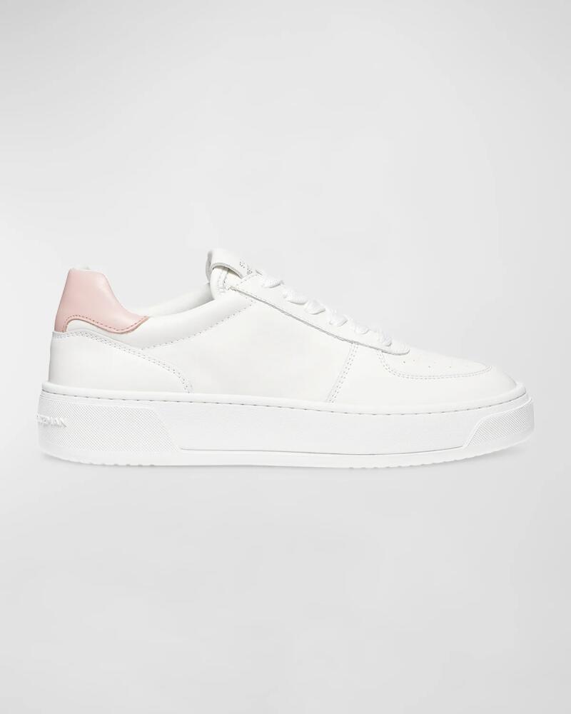 Stuart Weitzman Leather Courtside Low-Top Sneakers Cover