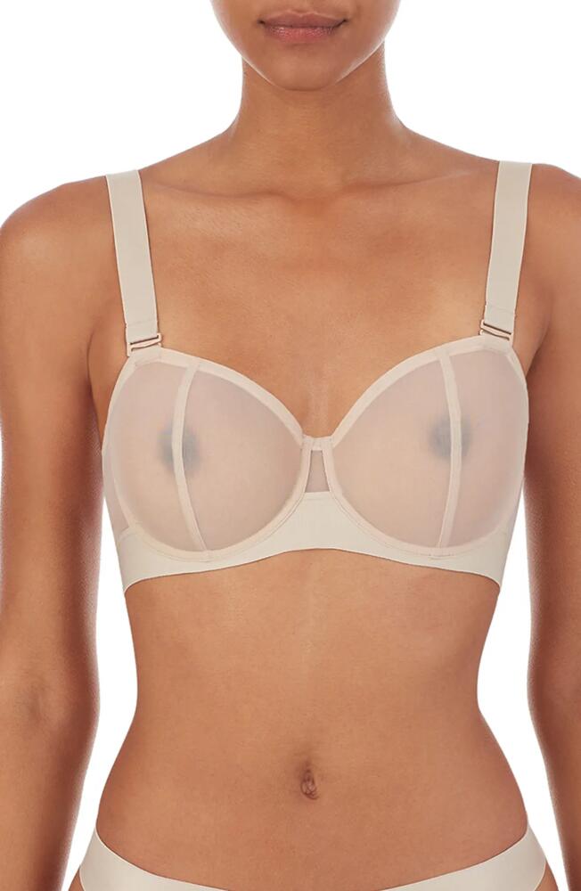 DKNY Sheers Strapless Underwire Bra in Cashmere Cover